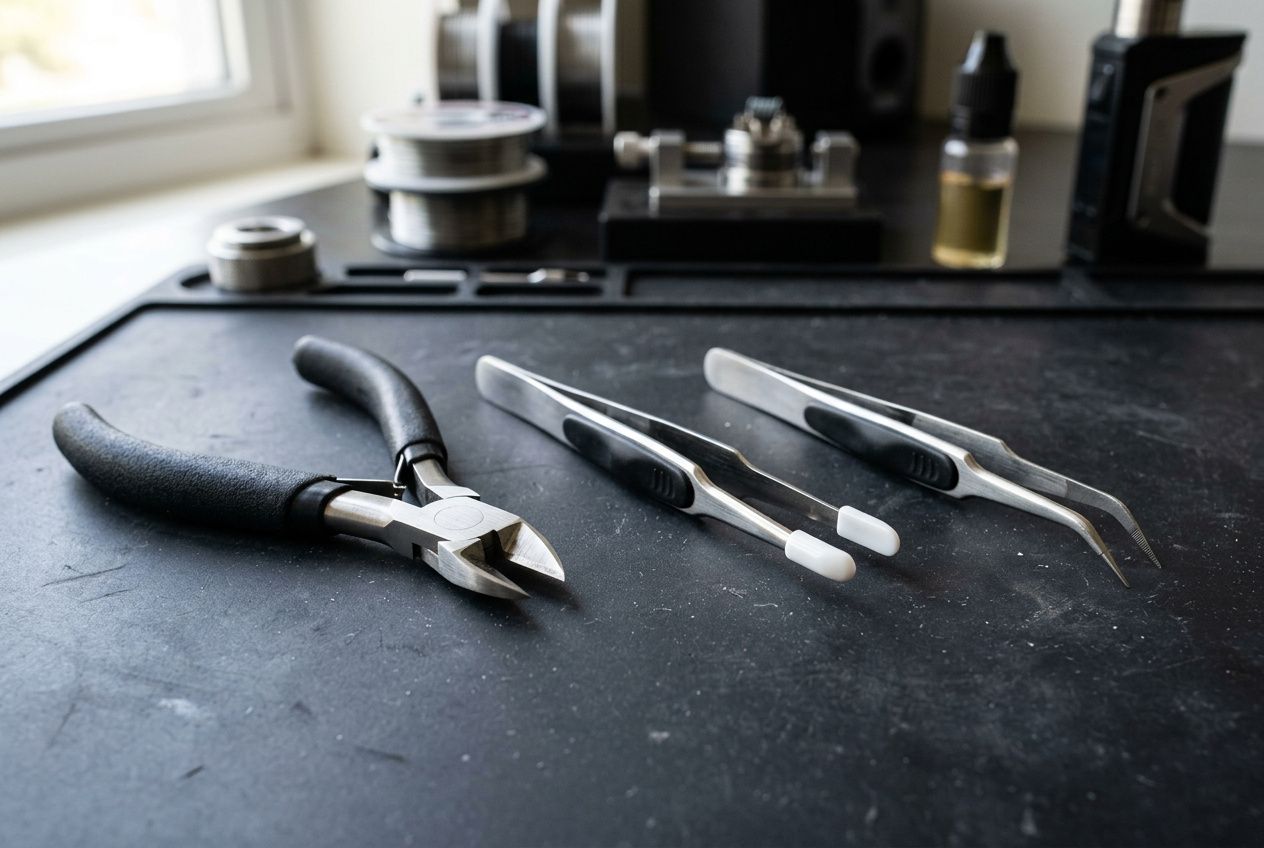 Pinces pr&eacute;cision vape : &agrave; quoi servent-elles en reconstructible ?