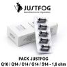 Pack de 5 résistances 1.2 ou 1.6 ohm - Justfog