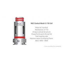 Pack de 5 résistances RGC Conical Mesh 0.17 ohm - Smoktech