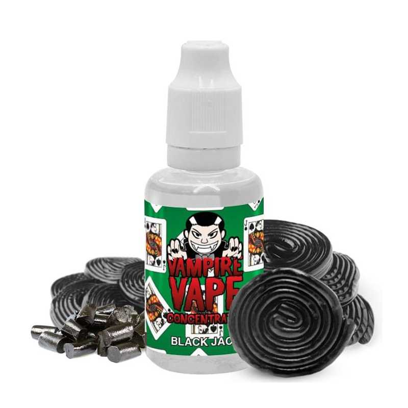 elfbar elfa master akku Vampire Vape Black ICE Aroma 30ml (Black Jack & Ice Menthol)