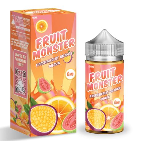 Passionfruit Orange Guava 0mg 100ml - Fruit Monster by Monster Vape Labs