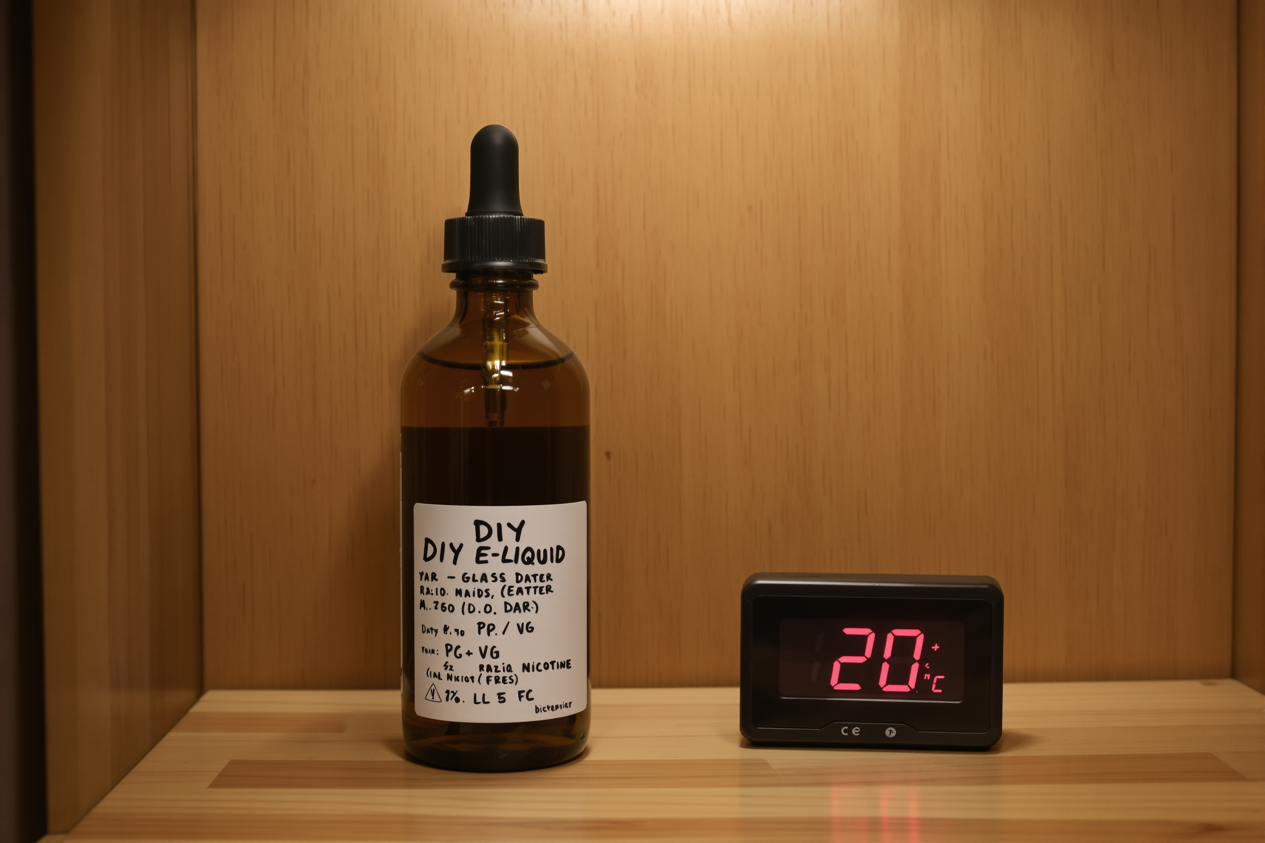 Stockage optimal et additifs pour maturation e-liquide DIY