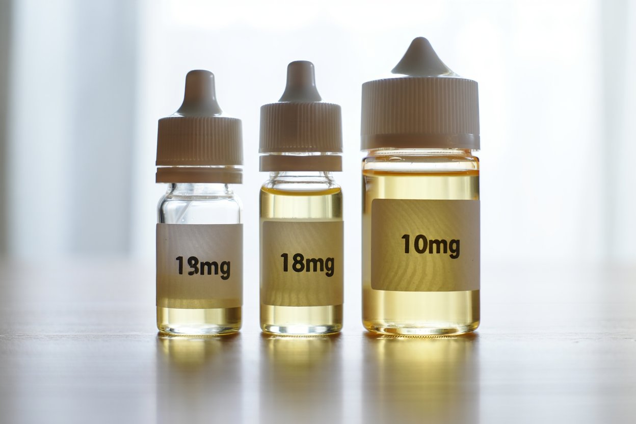 Bouteilles e-liquide nicotiné