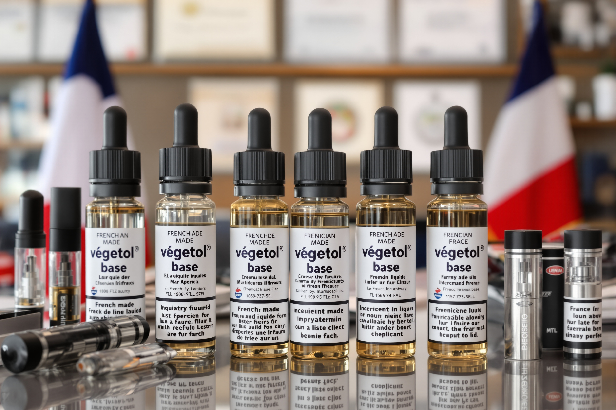 E-liquides français au Végétol avec matériel de vape