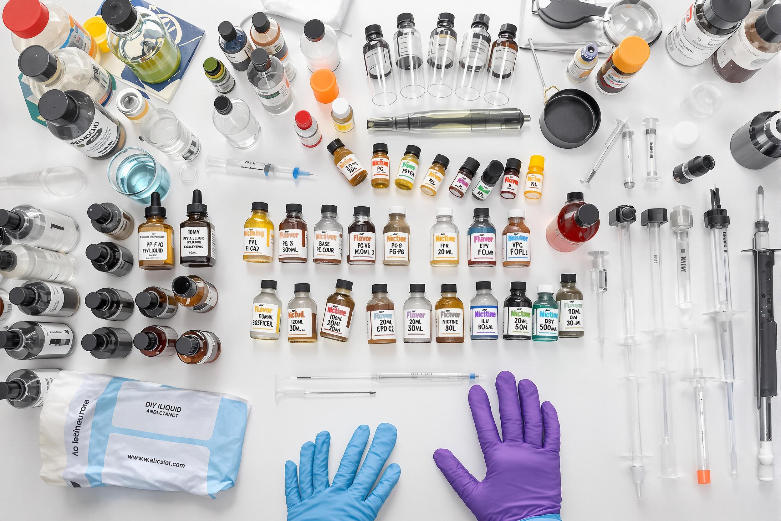 Poste de travail DIY pour préparation d'e-liquides économiques