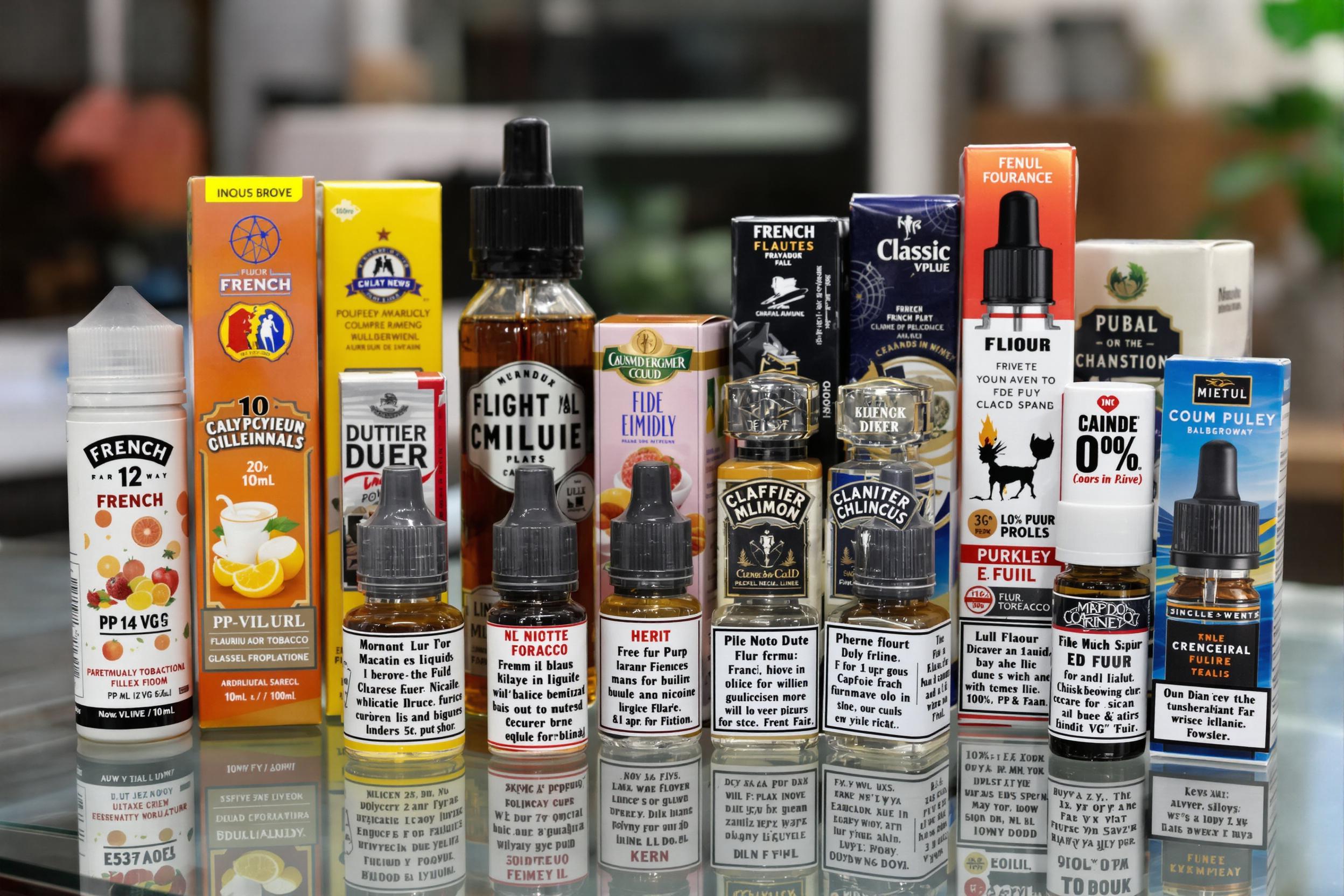 Sélection des e-liquides populaires et de qualité