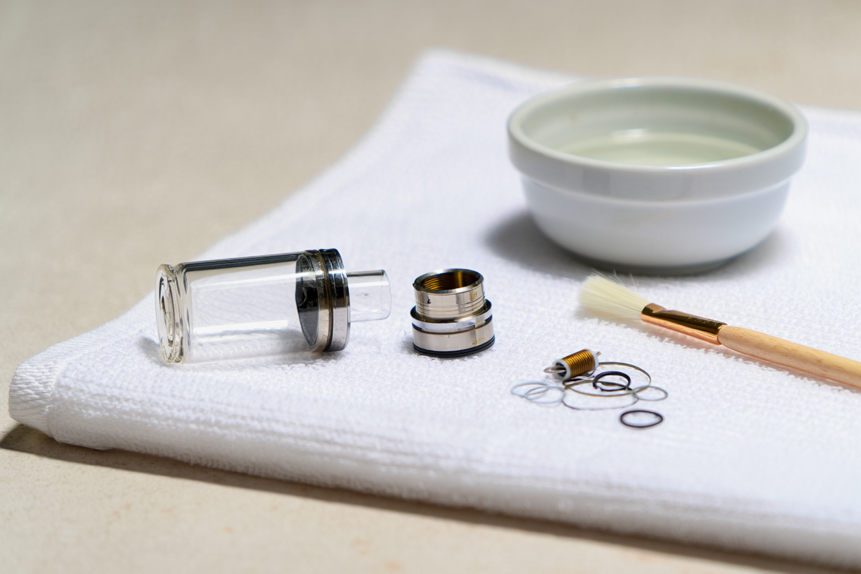 Démontage complet d'un clearomiseur pour nettoyage